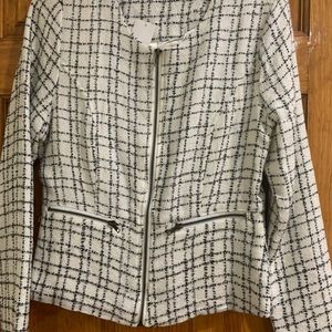 Women Charlotte Russe M dressy glimmer Blazer lined NWT